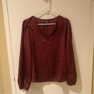 GAP Recycled Splitneck Print Top